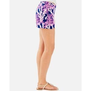 Lilly Pulitzer Hazelle Stretch Short Womens Size 0 Beyond The Sea Nauti Preppy